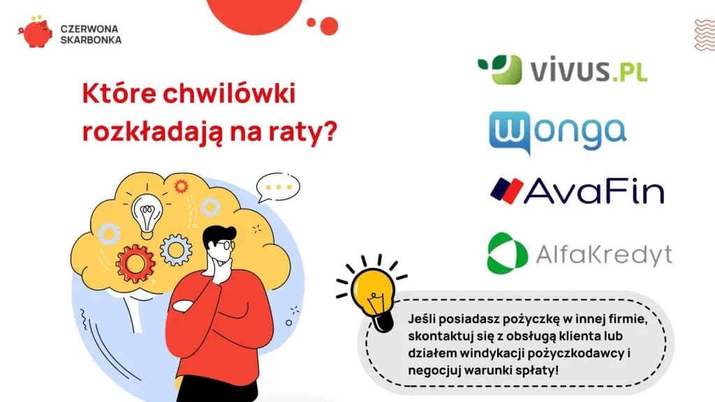 Czy chwilówki można rozłożyć na raty? Poznaj fakty i opcje