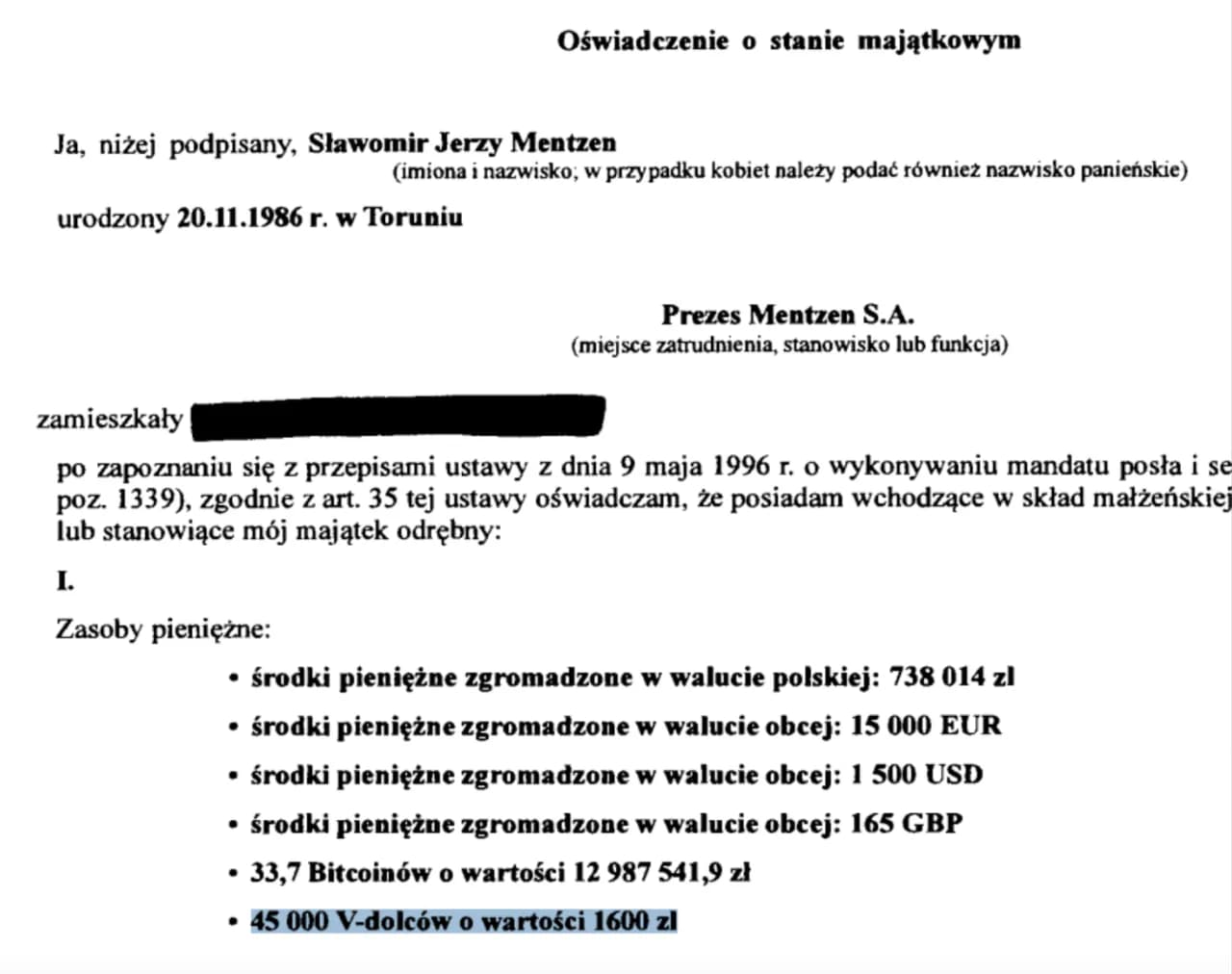 Sławomir Mentzen - Jak wygląda majątek i oświadczenie majątkowe? Sławomir Mentzen - Jak wygląda majątek i oświadczenie majątkowe?